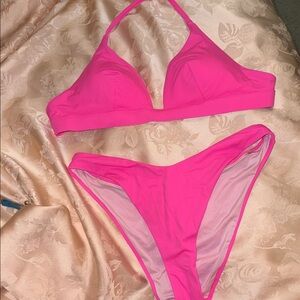NWOT Victoria's Secret Vibrant Pink Swimwear